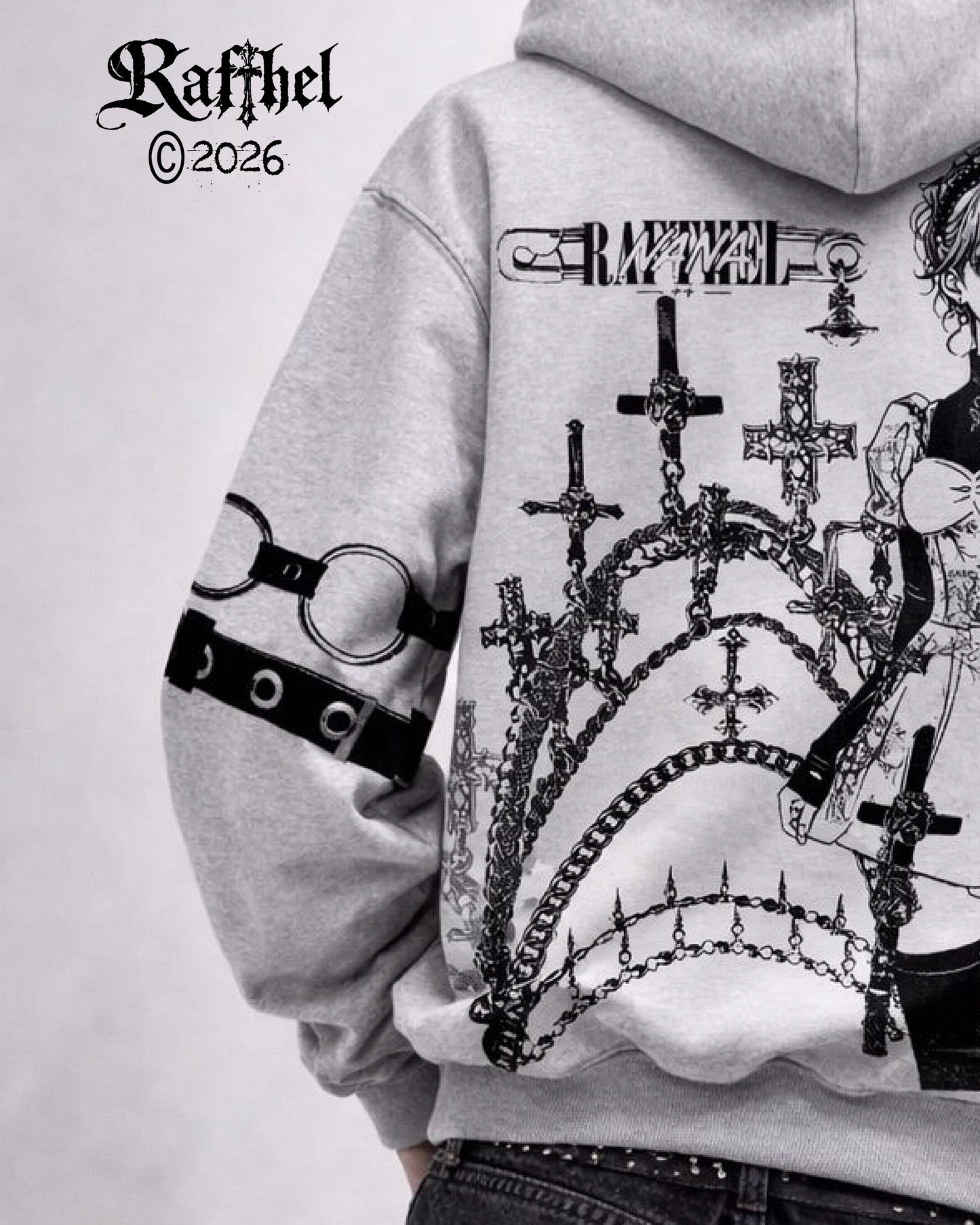 HOODIE GRIS NANA HACHI CHAINS