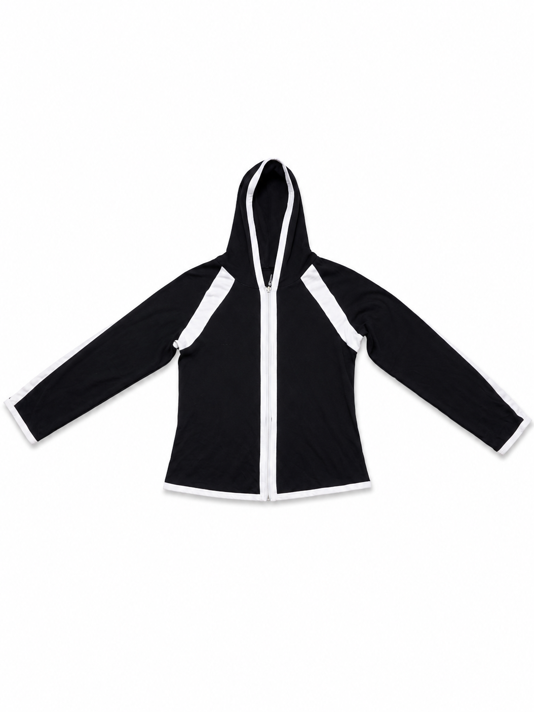 Y2K BLACK ZIP HOODIE