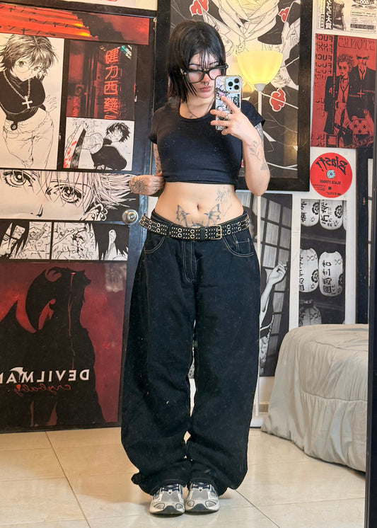 BLACK ESSENTIAL PANTS