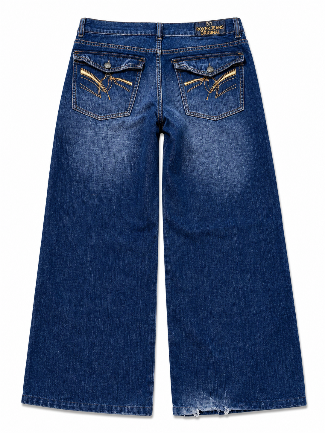 STRAIGHT FIT CARGO DENIM