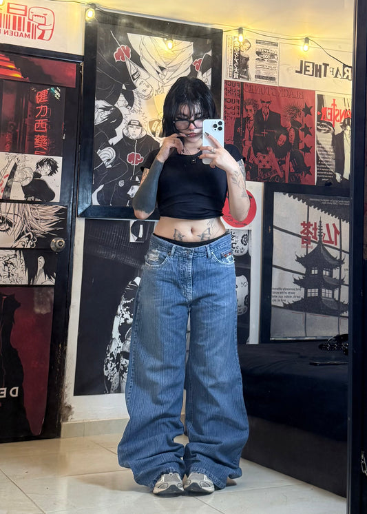 RETRO STRIPED JEANS