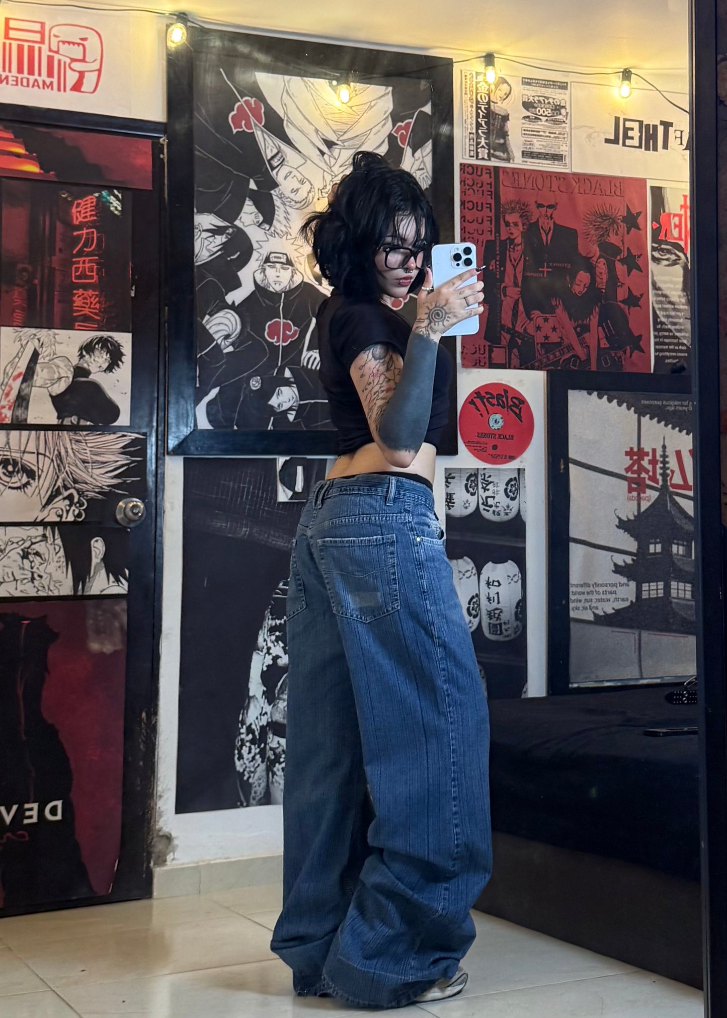 RETRO STRIPED JEANS