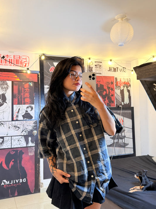 GREY PLAID ESSENTIAL