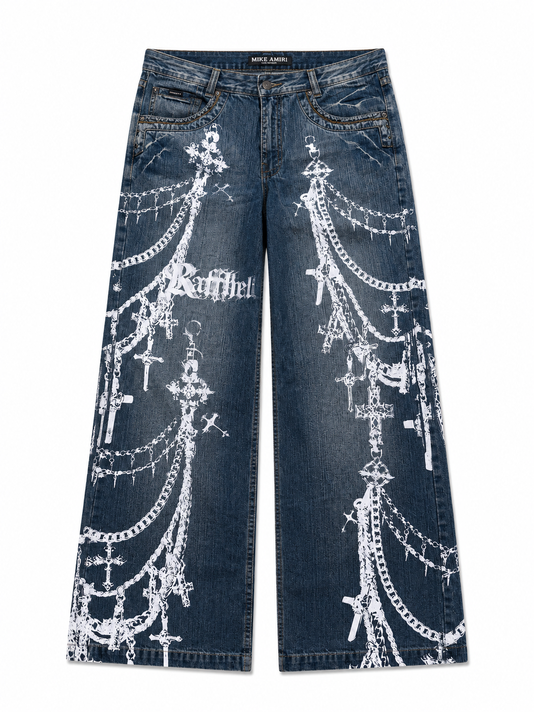 PINSTRIPE RECONSTRUCTED DENIM