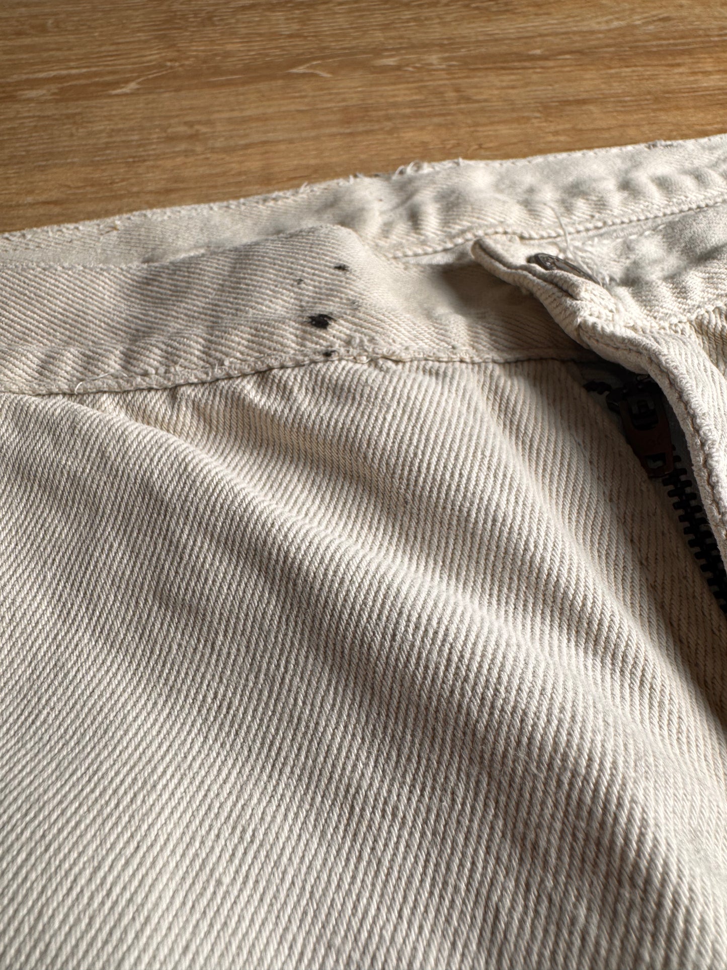 CREAM BAGGY CUSTOM