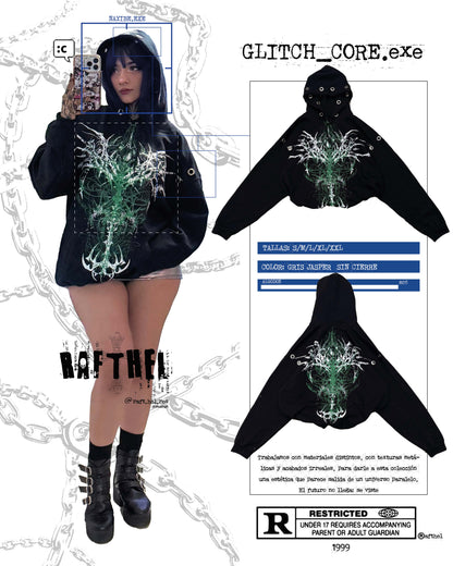 HOODIE 002 · GLITCH_CORE