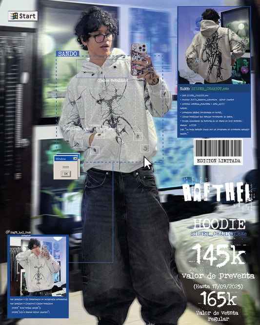 HOODIE 001 · SILVER_CHARIOT.EXE