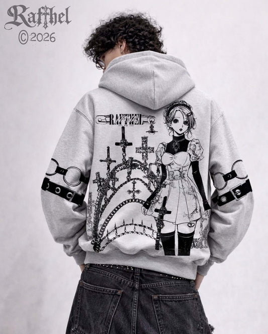 HOODIE GRIS NANA HACHI CHAINS