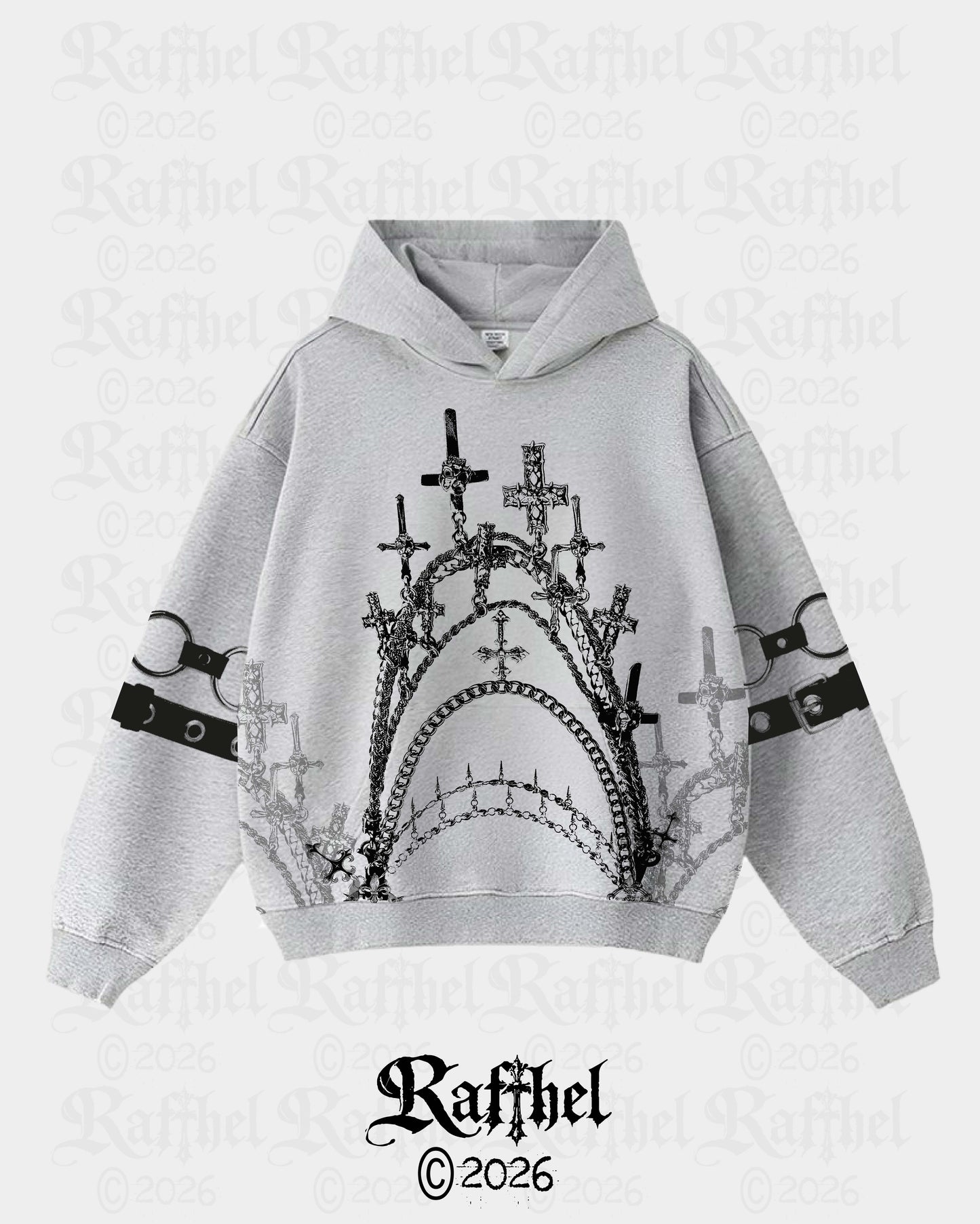 HOODIE GRIS NANA HACHI CHAINS